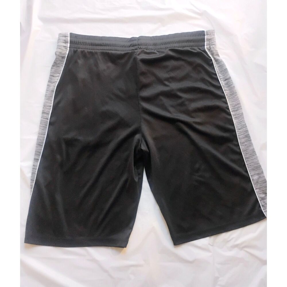 NBA Men’s Basketball Shorts Size Medium Black Gray Side Logo Athletic Gym Sports